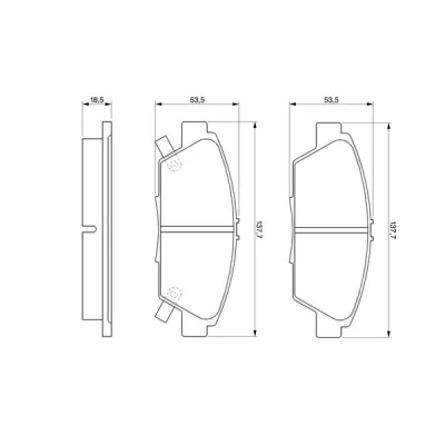 Гальмівні колодки Bosch 0 986 424 289