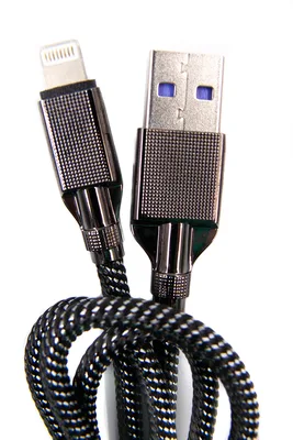 Дата кабель USB 3.0 AM to Lightning 1.0m 4A black Dengos (NTK-L-KPR-USB3-BLACK)