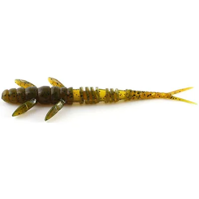 Силікон рибальський FishUP Flit 3" 074 - Green Pumpkin Seed (8шт/уп) (1862.00.95)