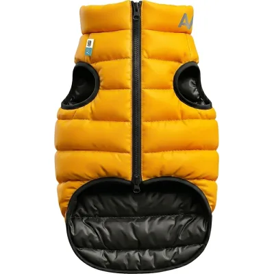 Курточка для тварин Airy Vest двостороння жовто-чорна S40 (1555)