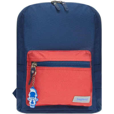Рюкзак шкільний Bagland Молодіжний Mini Синій/Червоний 8 л (0050866) (6489258)