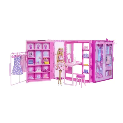Лялька Barbie Стильна гардеробна з лялькою (HXD58)