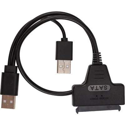 Перехідник USB 2.0 AM to Slimline SATA II 7+6pin PowerPlant (CA914852)