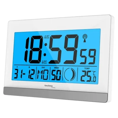 Настільний годинник Technoline WS8056 White/Silver (DAS301199)