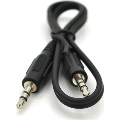 Кабель мультимедійний 3.5mm M to 3.5mm M 0.4m black Voltronic (YT28014)