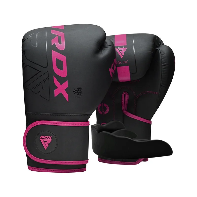 Боксерські рукавички RDX F6 Matte Pink 10 oz (BGR-F6MP-10OZ)