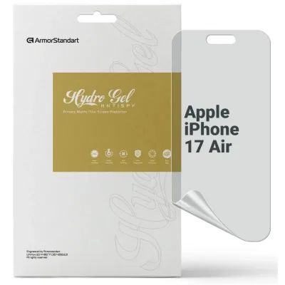 Плівка захисна Armorstandart hydrogel Anti-spy Apple iPhone 17 Air (ARM86182)