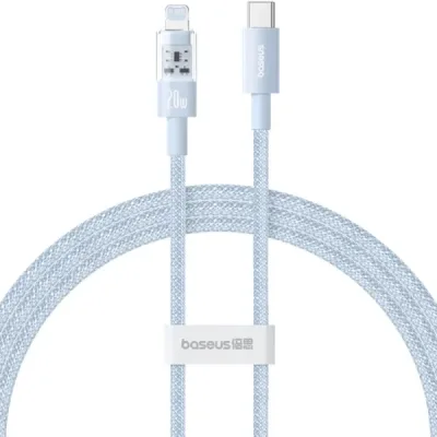 Дата кабель USB-C to Lightning 1.0m 20W Gem Fast-Charging blue Baseus (P10373001311-00)