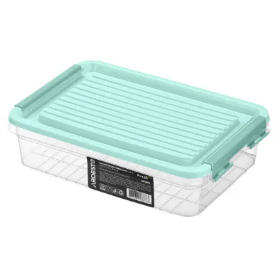 Харчовий контейнер Ardesto Fresh 1.8л, пластик, прямокутна, блакитний (AR1305B)