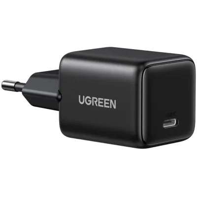 Зарядний пристрій Ugreen X513 USB-C PD30W QC4.0 GaN black (65007)