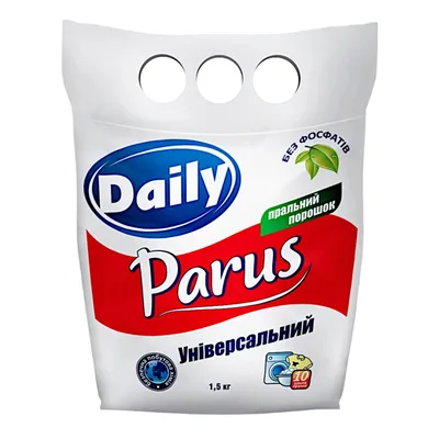 Пральний порошок Parus Daily Універсальний 1.5 кг (4820017661485)