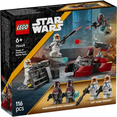 Конструктор LEGO Star Wars Бойовий комплект «Облога Мандалора» (75449)