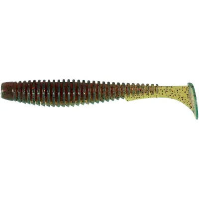 Силікон рибальський FishUP U-Shad 2" 019 - Motor Oil/Red (10шт/уп) (1864.13.93)