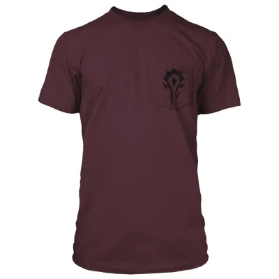 Футболка Jinx World of Warcraft - Horde Bones Crest Pocket Tee Maroon, S (JINX-9510S)