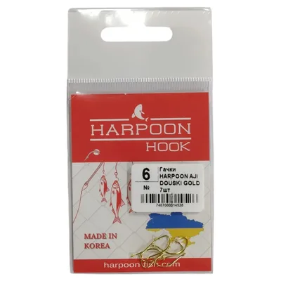 Гачок Harpoon AJI DOUSKI GOLD No.6 7шт (7407000014526)