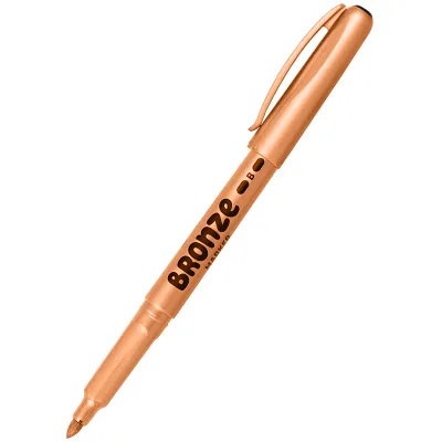 Маркер Centropen Bronze 2690, для написів на будь-яких поверхнях, на водній основі, бронзовий колір металік, круг (2690/14)