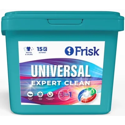 Капсули для прання Frisk Universal Expert Clean 15 шт. (4820197122608)
