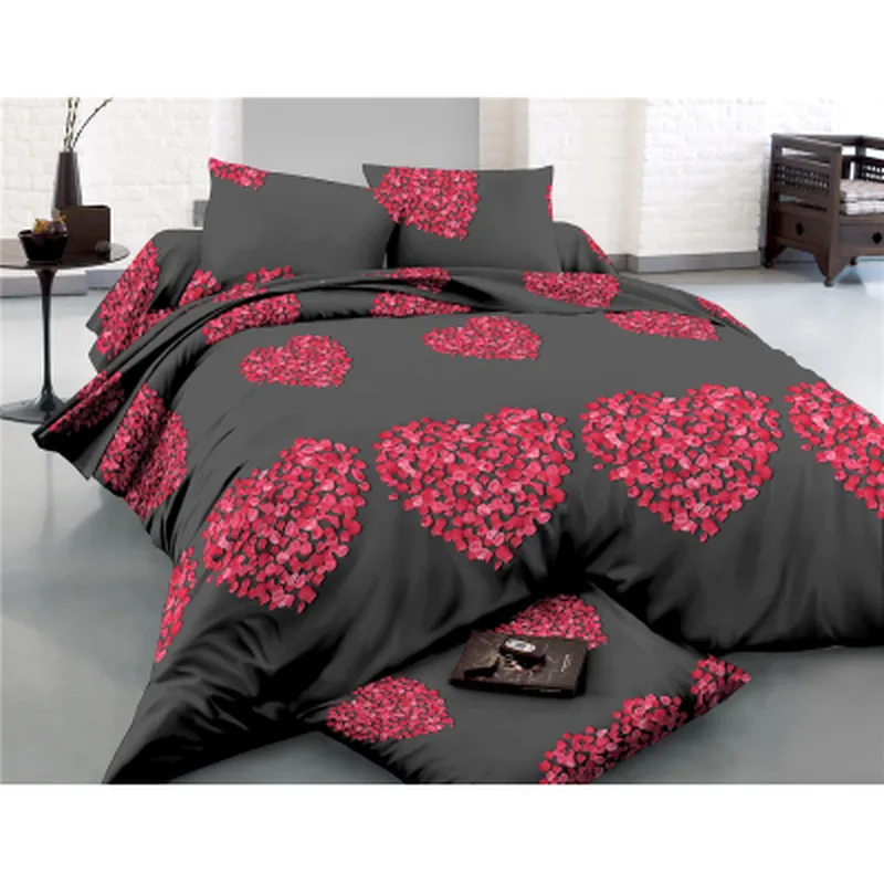 Постільна білизна MirSon Сатин 22-1290-1 Heart of flowers 175х210 (2200004110202)