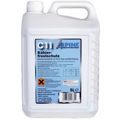 Антифриз Alpine концентрат C11 Кuhlerfrostschutz син. 5л (1145B-5)