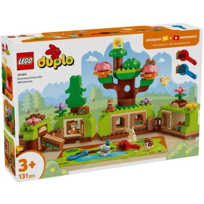 Конструктор LEGO DUPLO Ліс відкриттів із дикими тваринами (10480)