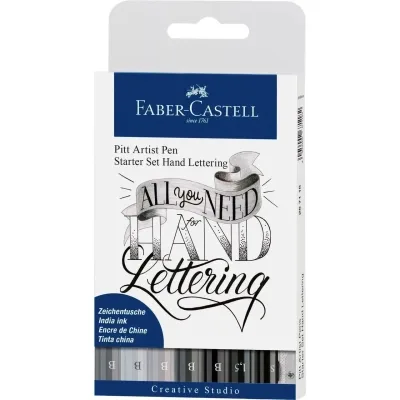 Лайнер Faber-Castell набір капілярних ручок Pitt Artist Pens Starter Set Hand Lettering 9 предметів (27372)