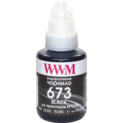 Чорнило WWM Epson L800 140г Black (E673B)