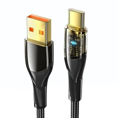 Дата кабель USB 2.0 AM to USB-C 2.0m 7A black Essager (EXCT-XJA01-P)