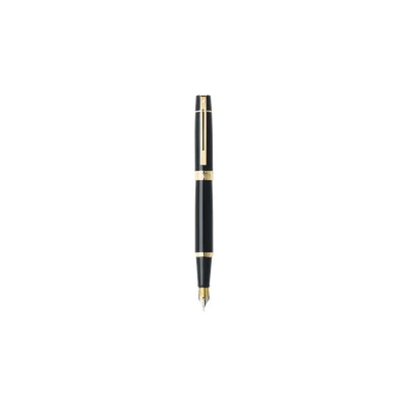 Ручка пір'яна Sheaffer Gift Collection 300 Glossy Black GT  FP M (Sh932504)