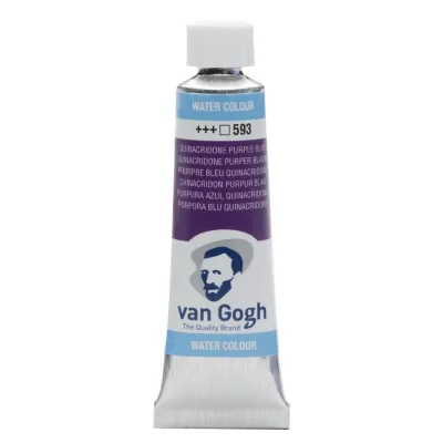 Акварельні фарби Royal Talens Van Gogh (593), Хінакрідон фіолетово-синій, туба 10 мл (8712079417970)
