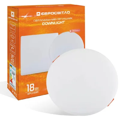 Світильник точковий Євросвітло LED-R-120-18 6400К без рамки