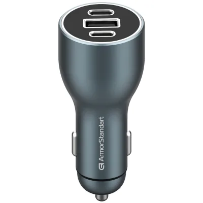 Зарядний пристрій Armorstandart Resolute Power ASPP-21 120W 2xUSB-C, 1xUSB-A (ARM70026)