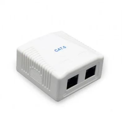 Комп'ютерна розетка Cablexpert RJ45x2 UTP, cat.6 (NCAC-2U6-01)