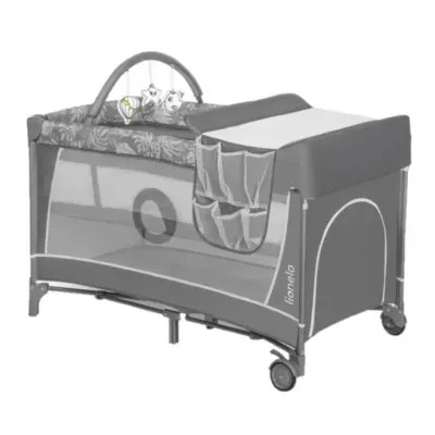 Дитячий манеж Lionelo Flower Grey Stone (LO-FLOWER GREY STONE)