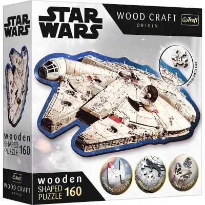 Пазл Trefl Wooden Star Wars Тисячолітній сокіл 160 елементів (5900511201895)