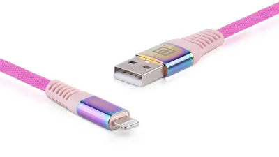 Дата кабель USB 2.0 AM to Lightning 1.0m MFI Rainbow REAL-EL (EL123500051)