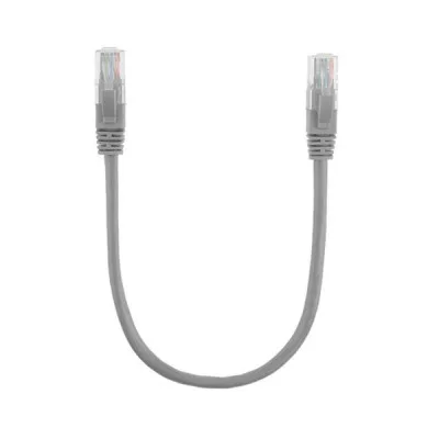 Патч-корд 0.25м, RJ-45, Cat.5e, CU, мідь, сірий Ritar (PCR-CU/0.25G / 00219)