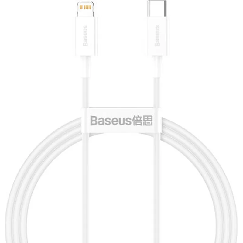 Дата кабель USB-C to Lightning 1.0m 20W Superior Series White Baseus (CATLYS-A02)