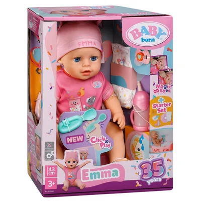 Пупс Baby Born Click and Play Емма 43 см (839966)