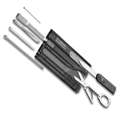 Ніж Victorinox Swisscard 82х54х4мм,10функ,чорн.прозор