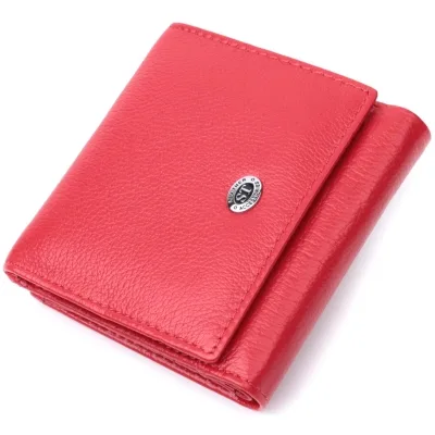 Гаманець ST Leather З натуральної шкіри Червоний (22710)
