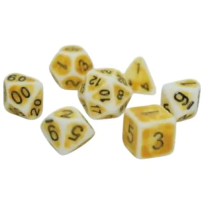Набір кубиків для настільних ігор Games 7 Days Ancient 7 Dice Set - Yellow (g7danc09)