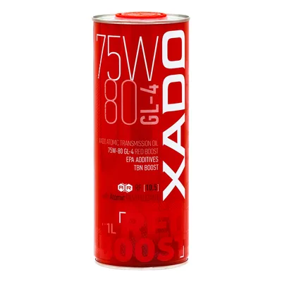 Трансмісійна олива Xado Atomic Oil 75W-80 GL-4 Red Boost 1л (XA 26131)