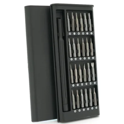 Викрутка Voltronic 24 в 1, тримач 115мм, біта S2, із засувкою, пластикова рукоятка, Box (YT-24-1-HP)