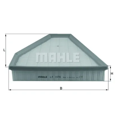 Повітряний фільтр для автомобіля Mahle LX1478
