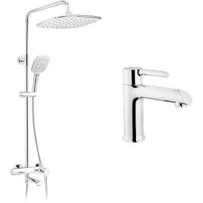 Душовий гарнітур Kroner Essen-C063 + змішувач Essen-C010 (CVS30215)