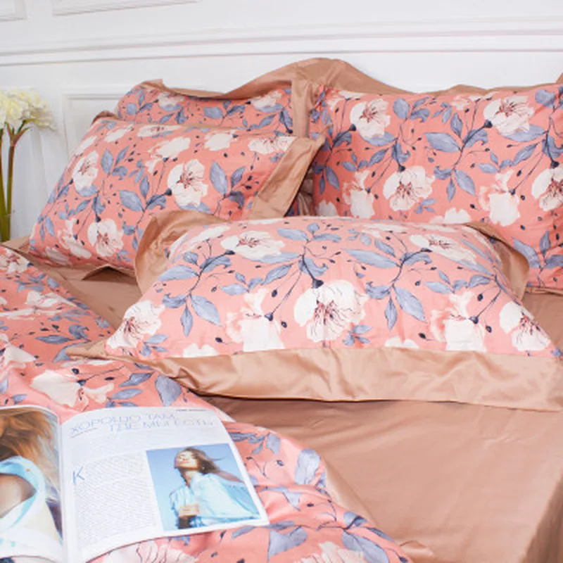 Постільна білизна MirSon Satin print Elit Coral reef 2х143х210 сімейний (2200005394700)