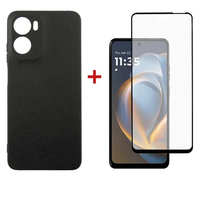 Чохол до мобільного телефона Dengos Motorola G05 Carbon+glass Black (DG-KM-178)