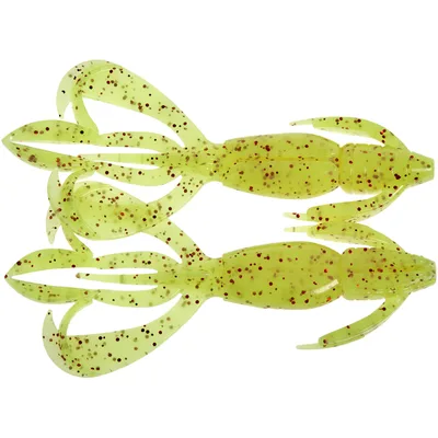 Силікон рибальський Keitech Crazy Flapper 2.4" (10 шт/уп) кpal01 chartreuse red flk (1551.14.47)
