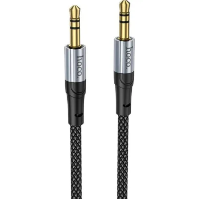 Кабель мультимедійний 3.5mm M to 3.5mm M 1.0m Black HOCO (6942007608800)