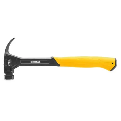 Молоток DeWALT CURVE-CLAW, суцільнометалевий, 567 г, з гвоздодером. (DWHT51009-0)